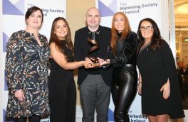 Media Research Award Winners: Sinead Spillane Mediahuis (Sponsor), Alexandra Fagan & Claire Moran Ipsos B&A, Orlagh Geraghty Britvic